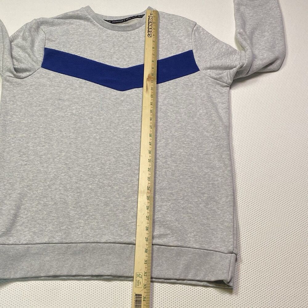 Shaquille O'Neal Gray Blue French Terry Crewneck Sweatshirt Mens Big & Tall XLT - Picture 5 of 9